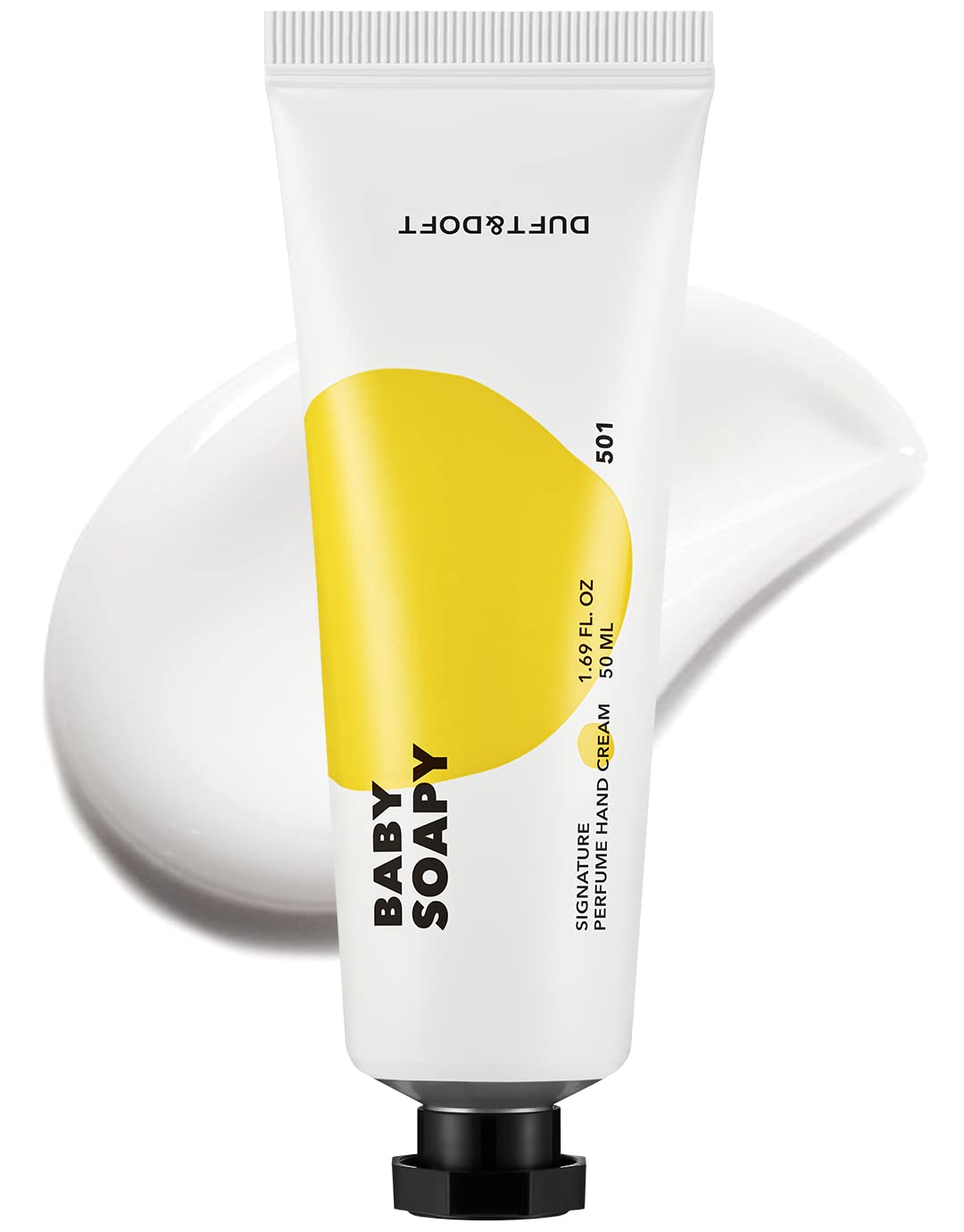 Duft & Doft Baby Soapy Hand Cream (50g) - Perfumer-Crafted Milky-Powdery Scent, Fast-Absorbing, Dermatologist-Tested for Dry/Sensitive Hands