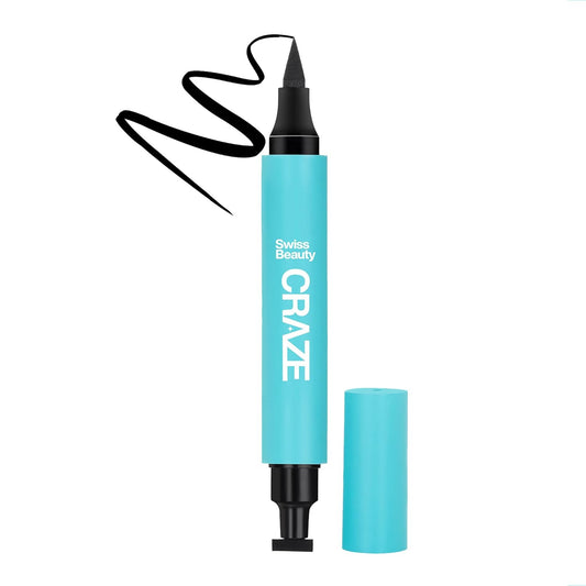 Blue marker with black cap on a white background, featuring the brand 'Craze'.