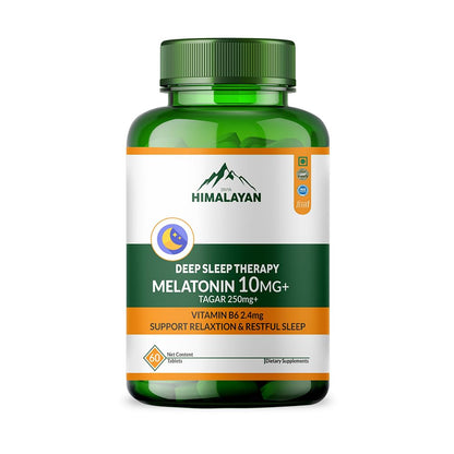 Divya Himalayan Natural Deep Sleep Melatonin 60 Tablets – Supports Restful Sleep & Healthy Sleep Cycle