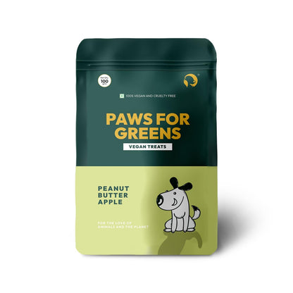 PAWS FOR GREENS Multivitamin Dog Treats 100% Natural Plant-Based Meat-Free Dog Biscuits Healthy & Veg Dog/Puppy Snacks (100grams)