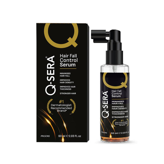 QSera Hair Serum 60 ML | Strengthens Roots, and Promotes Thicker, Healthier Hair | Superior over Redensyl,Procapil 3% & Capilla Longa Combinations | 20 Days Hair Fall Control solution