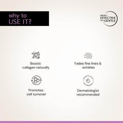 Product feature card with icons and text on a light background