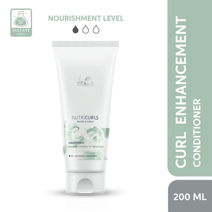 Wella Nutricurls Curl Enhancement Conditioner tube on a white background