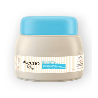 Aveeno Baby Daily Moisture Hydrating Facial Gel (Cream) 60g I Ultra-light & Non-Irritating | 24 hours moisturisation Face cream | Triple oat extract & avocado oil I US Paediatrician Recommended