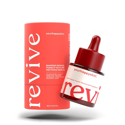 Revive Face Serum | 12% Niacinamide, Azelaic Acid & Ceramides | Refine Pore, Clear & Smooth Skin Tone | For Oily, Sensitive & Dry Skin | Men & Women | Clinically Patented Actives | 30 Ml
