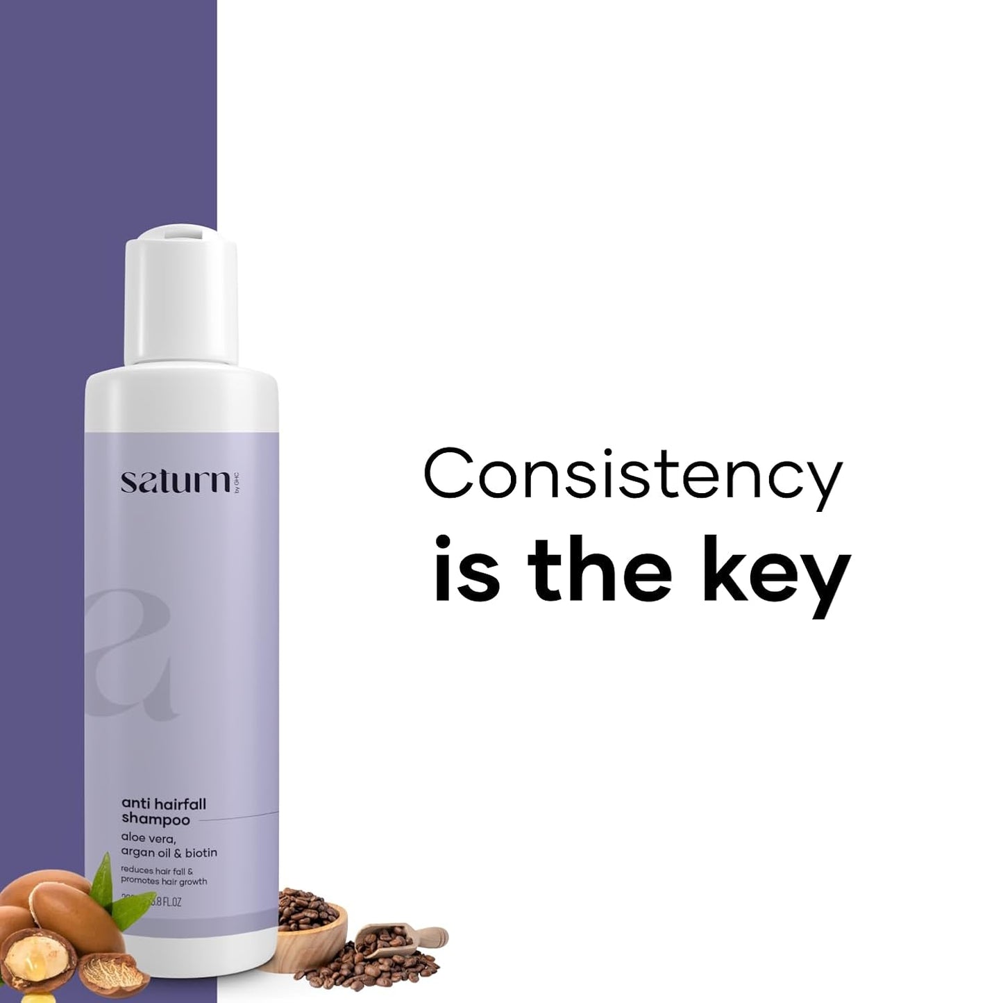 Saturn by GHC Growwb Hair Nourishing Shampoo for Hair Fall & Hair Growth, 200 ml