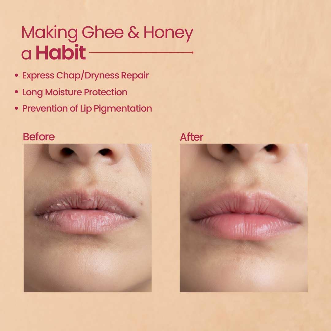 Nat Habit Lip Butter with Fresh Beetroot, Squalane, Desi Ghee & Raw Honey | Natural Lip Balm for Pink Lips, Intense Nourishment & Chapped Lips | 10g