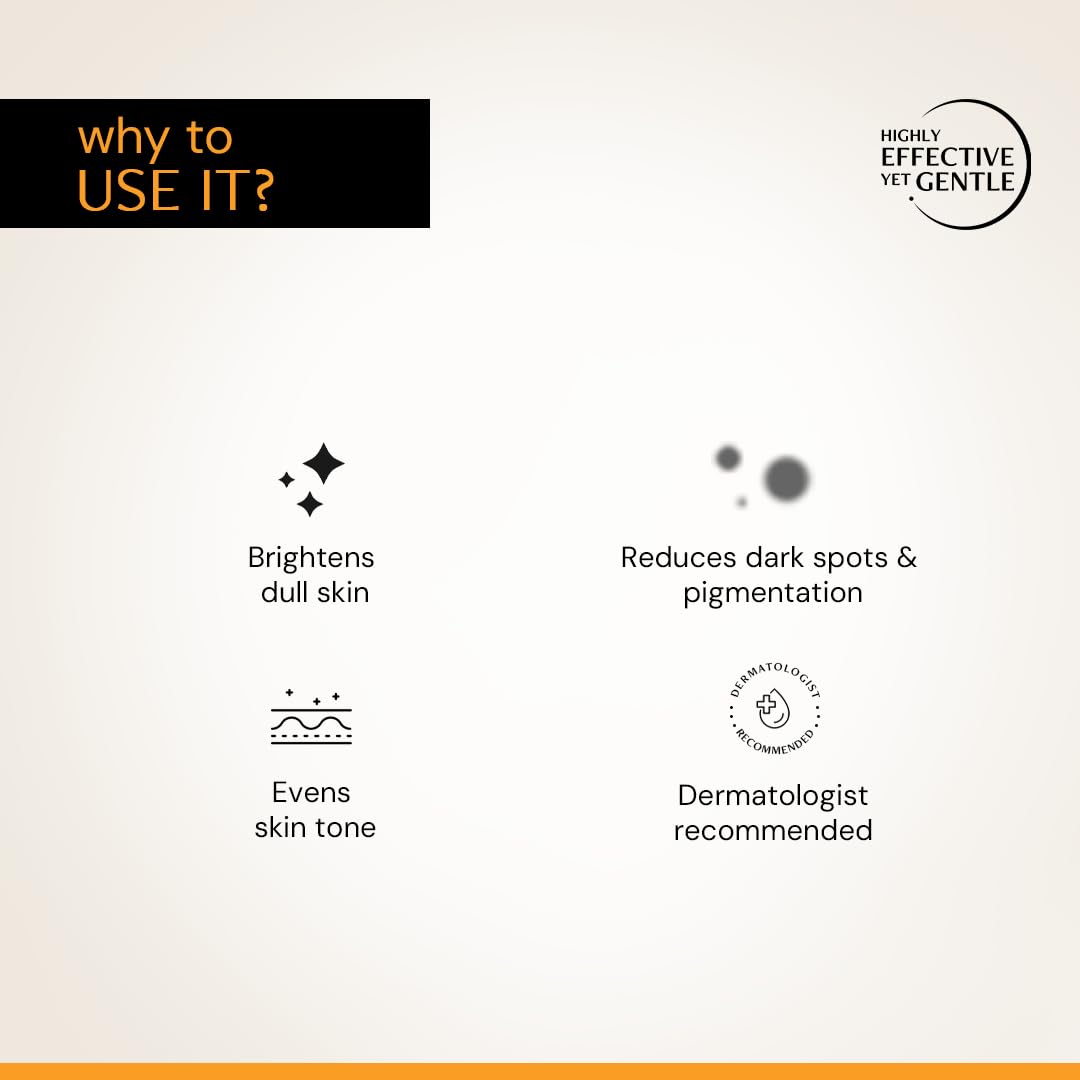 Product advertisement with text on a white background