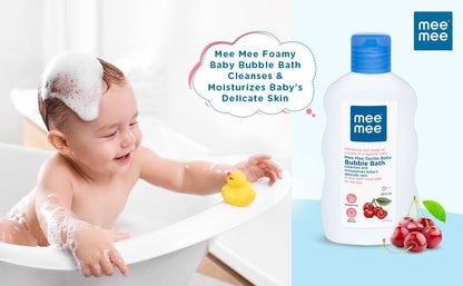 Mee Mee Baby Body Wash 200ml with Cherry & Fruit Extracts | Tear-Free, Mild & Moisturizing | Paraben-Free, Dermatologically Tested, pH Balanced | Gentle Head-to-Toe Bubble Bath for All Skin Types