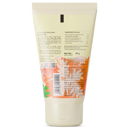 Moha Foot Cream for Dry & Cracked Feet | Deep Nourishment & Fast Healing Heel Repair Cream | Cooling & Vegan Formula with Aloe, Papaya, Peppermint & kapurkachri | Clinically Proven | Moisturizing Foot Cream for Rough Calloused Skin 50g
