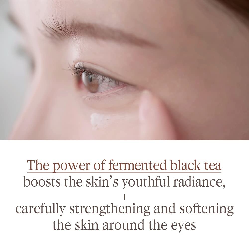[PKY] Pyunkang Yul Black Tea Time Reverse Eye Cream, Luxurious Anti-Aging Care with Fermented Black Tea, Peptides, Ceramides & Hyaluronic Acids for Firm, Hydrated Skin (25ml)