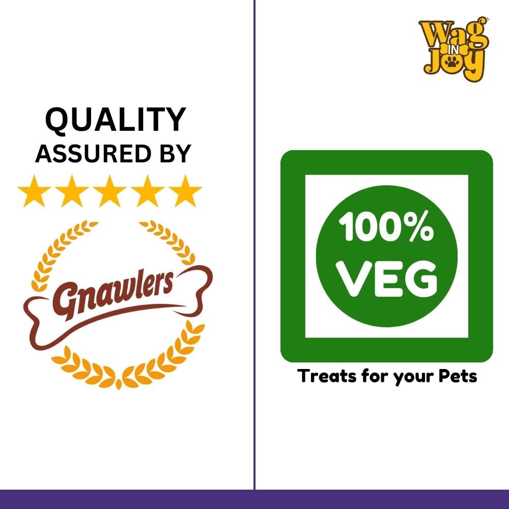 WAG IN JOY Calcium Super Treats Sticks 125 GMS | 100% Vegetarian Dog Treat|| Strong Bones and Joint| with Omega 3| Dog Food| Pack of 1|Blueberry & Strawberry with Peanuts|,Young