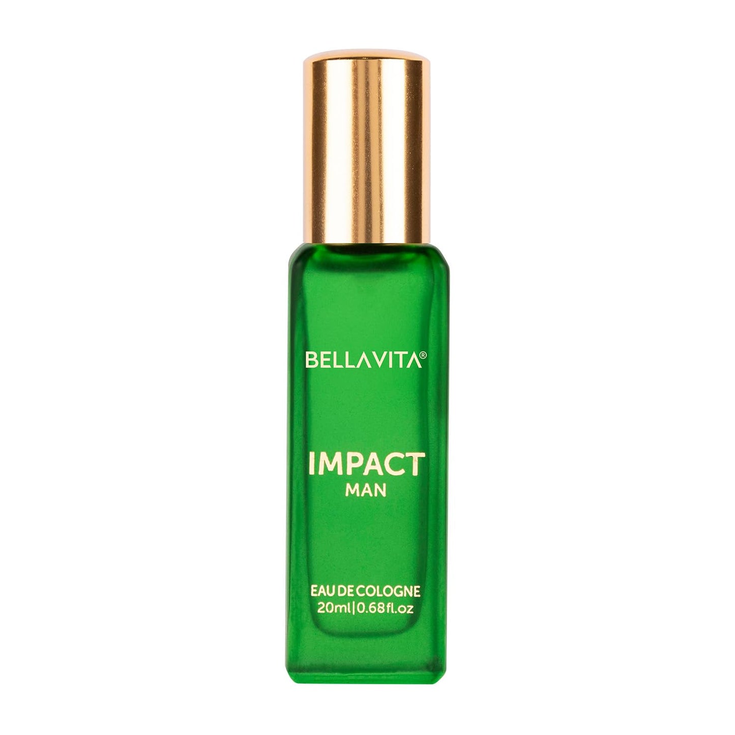 Bella Vita Luxury Impact Men Eau De Cologne Liquid Perfume With Mendarin Orange, Patchouli, Cedar | Woody, Citrusy Long Lasting Edc Fragrance Fresh Scent 20 Ml