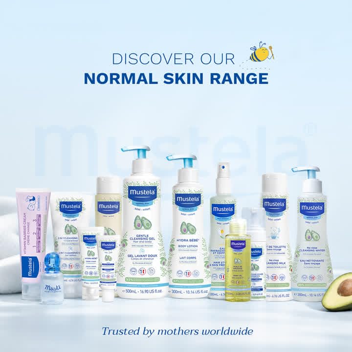 Mustela Gentle Baby Shampoo – Tear-Free Daily Shampoo with 93% Plant-Based Ingredients – Hypoallergenic & Biodegradable – 6.76 fl oz (200 ml)