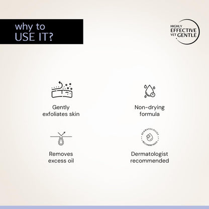 Product features with icons and text on a light background