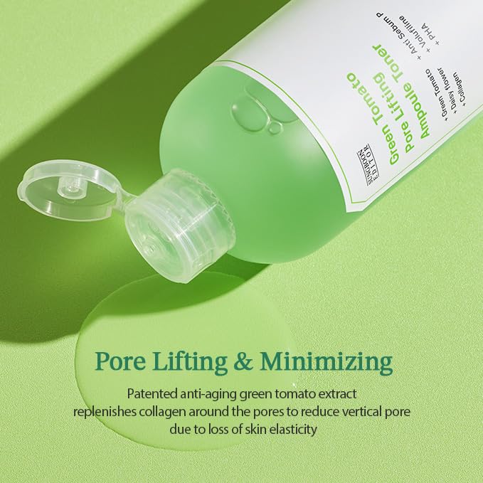 SUNGBOON EDITOR Green Tomato Pore Lifting Toner (350 ml) | Pore-Care Balancing Toner | Tightens, Hydrates & Controls Excess Oil