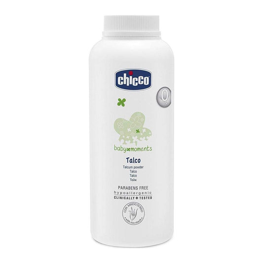 Chicco Baby Moments Talcum Powder for Babies | Soothes & Moisturises Baby's Skin with Allantoin and Zinc Oxide | Vegetarian, Dermatologically tested, Paraben free, 0m+ (150 g)