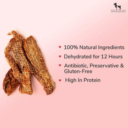 Sara's Chicken Jerky with Apple Dog Treats High-Protein - 70 gm | Tasty, Nutritious & Protein-Rich Dog Snack | Suitable for Puppies, Adults & Senior Dogs