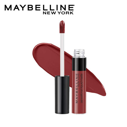 Maybelline New York Sensational Liquid Matte Lipstick, Non-sticky, Non-drying Lipstick, Hassle-Free & Precise Application, Long-lasting Liquid Matte Lipstick - 11 Made Easy|7ml