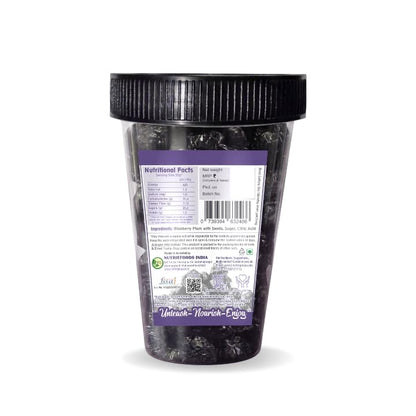 Nutriefoods Premium Blueberry Plum | No added artificial colors, flavors | 100% Natural Dried Fruit | With Seeds, Pack of 250g