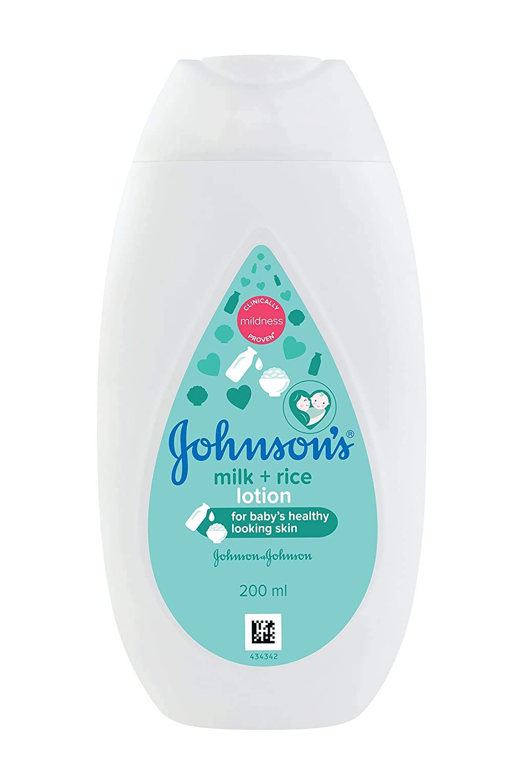 Johnson & Johnson Baby Lotion - Milk 200 Milliliters Bottle