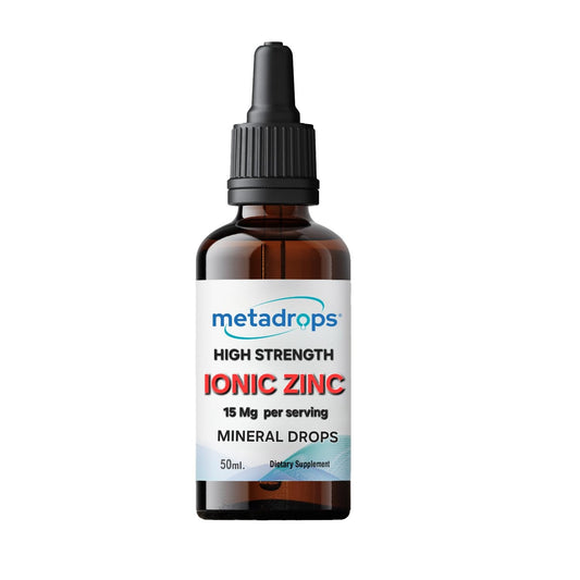 METADROPS Premium Ionic Zinc, 50ml - High Dose, Rapid Absorption for Optimal Health