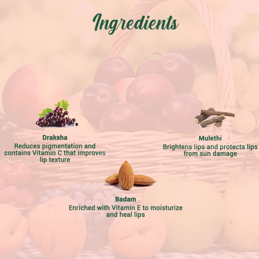 Biotique Fruit Whitening/Brightening Lip Balm | Hydrated and Nourishing Lips| Visibly Lighter Lips | Evens Out Lip Tone | De-pigmentation Balm |100% Botanical Extracts| All Skin Types | 12G