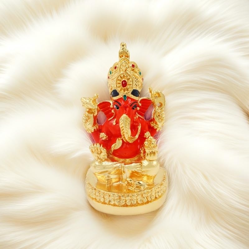 Premium Gold-Plated Siddhi Vinayak Idol � Stunning Ganesh Statue for Spiritual D�cor, Devotion, and Thoughtful Gifting � Radiate Positivity and Elegance