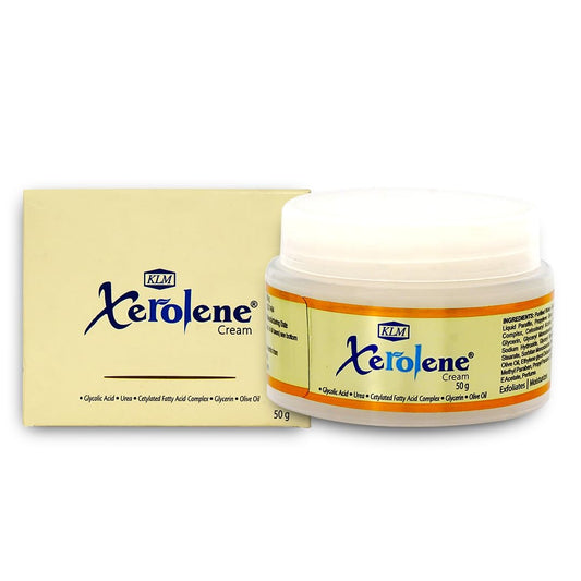 KLM Xerolene Hand & Foot Cream, 50g | Enriched with Olive Oil, Vitmin C | Moisturising cream for Men & Women