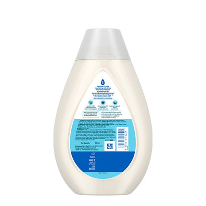 Johnson's Baby Milk & Rice Wash & Shampoo 100ml | 2-in-1 Baby Cleanser | No More Tears | Milk Protein, Rice Extracts & Multivitamins | Hypoallergenic, pH Balanced | No Parabens, Sulphates or Dyes
