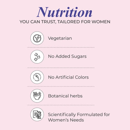 Nutrela Women Superfoods Protein Powder - 400g, Chocolate | Everyday Fitness with Biofermented Multivitamins & Whey Protein to support in Bone & Joints Health , Muscle , Heart , Hair & Nails , Vitality and Mood Stabilizer