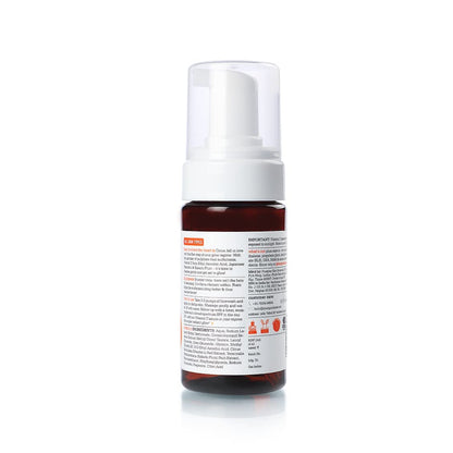 Plum Vitamin C Foaming Face Wash with Mandarin | For Glowing Skin | For Gentle Cleansing | For Hyperpigmentation & Dull Skin | Sulphate-Free | 100% Vegan 110ML, Transparent
