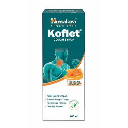 Himalaya Koflet Cough Syrup box on a white background