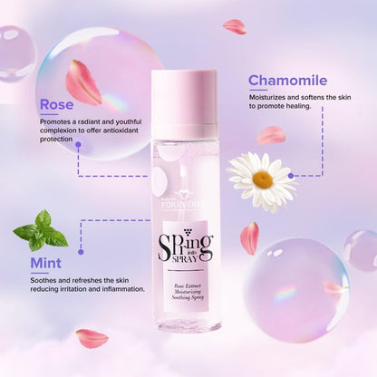 Daily Life Forever52 Spring Into Spray | Hydrating Facial Mist with Mint, Chamomile & Rose Extracts | Moisturizing, Soothing & Refreshing Skin Spray (110ml)