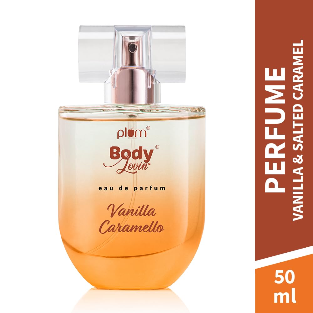 Plum BodyLovin' Vanilla Caramello Eau De Perfume (Parfum) 50 ml| Long-Lasting Gourmet Fragrance | Luxury Perfume for Women | Vanilla, Caramel & Pistachio Notes.