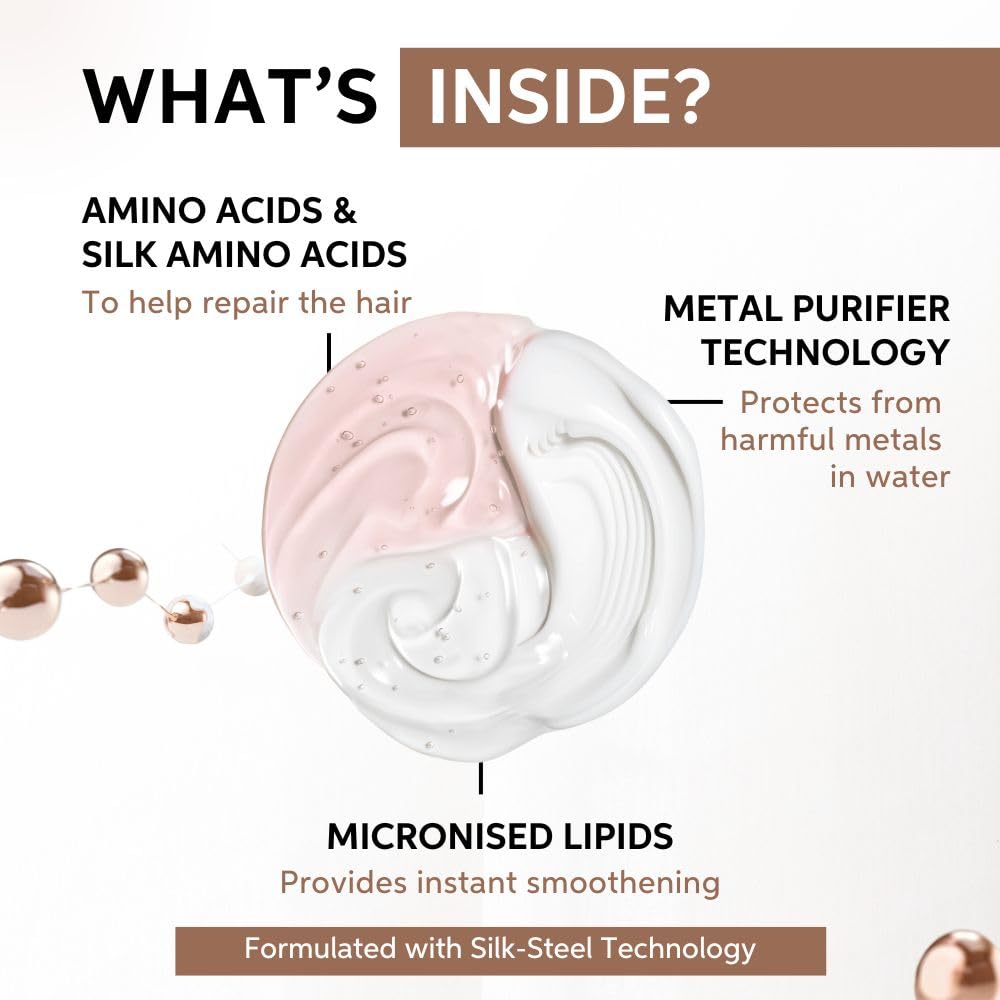 Product packaging with text detailing ingredients and benefits on a white background