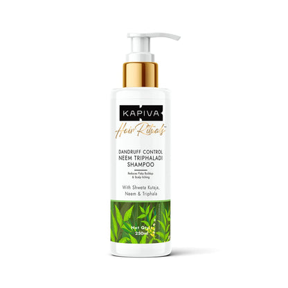 Kapiva Dandruff Control Neem Triphaladi Shampoo | Helps to reduce mild to heavy dandruff in 1 month