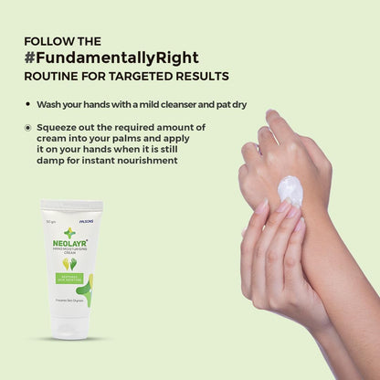 Hand Moisturising Cream - Deep hydration formula for dry & rough hands - With Aloe Vera & Vitamin E - Softening & Rejuvinating - Non sticky & light weight - All Skin Type - Men & Women,50 gm