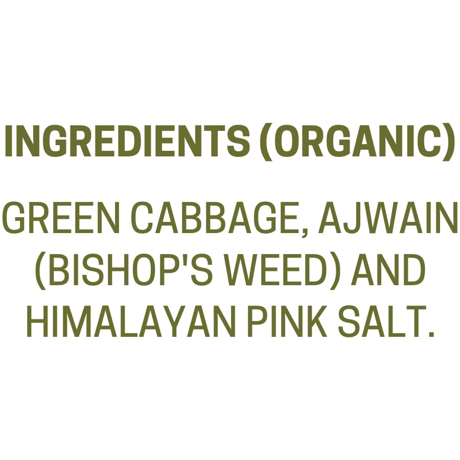 MAVI's Classic Sauerkraut | Organic Cabbage & Ajwain seeds | Fermented Cabbage | Gut Friendly | 200g | Pack of 1 |