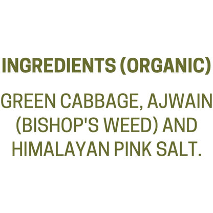 MAVI's Classic Sauerkraut | Organic Cabbage & Ajwain seeds | Fermented Cabbage | Gut Friendly | 200g | Pack of 1 |