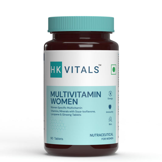 HealthKart hk vitals Multivitamin For Women (90 Tablets) | Zinc, Vitamin C, Vitamin D, Multiminerals & Ginseng Extract