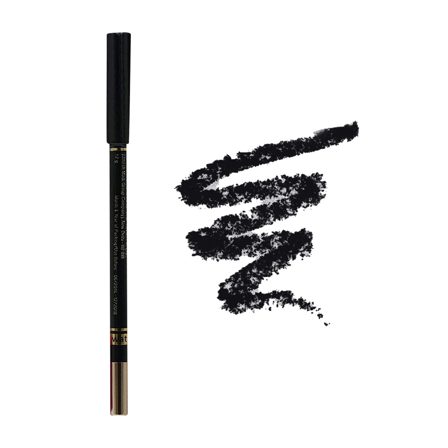 REVLON Colorstay one stroke defining eyeliner kajal, Sharpenable Pencil, Rich Glossy, Longwear and Waterproof, One Stroke to intense defined Eyes, Blackest Black