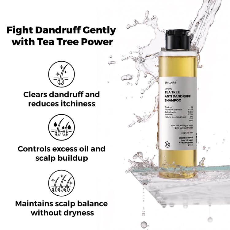 Brillare Tea Tree Anti Dandruff Shampoo - 200ml
