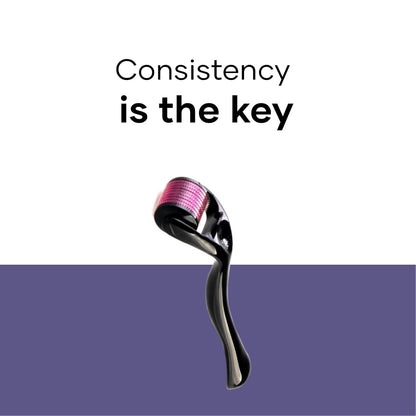 Saturn by GHC 0.5mm Derma Roller: 540 Titanium Micro Needles for Hair Growth & Hair Care | Minimize Hair Fall, Boost Follicle Stimulation | User-Friendly, Safe & Effective