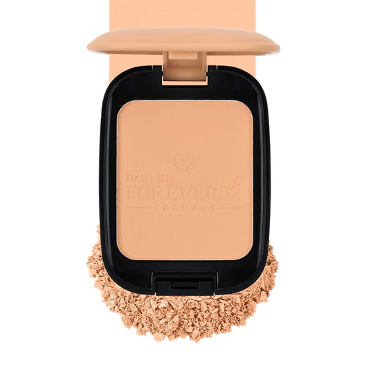 Daily Life Forever52 Wet & Dry Matte Compact | 2-in-1 Powder for All Skin Types | With Sponge & Mirror | Long-Lasting, Oil-Control Finish