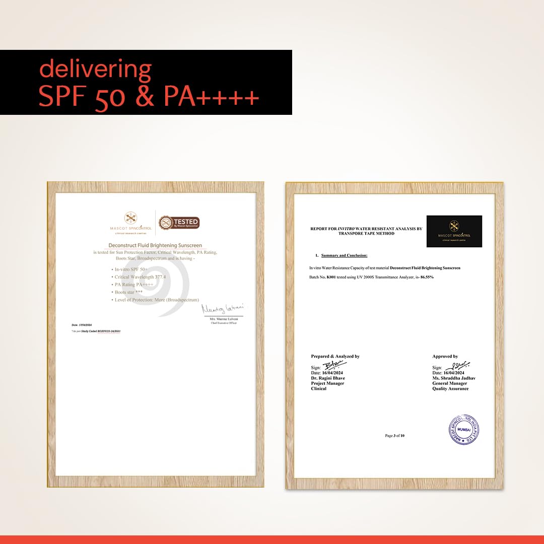 Two framed documents with certification logos on a white background