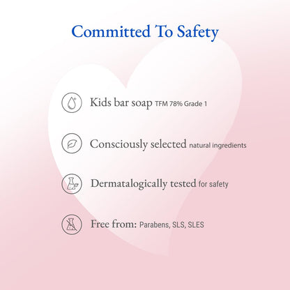 Softsens Kids Soap Princess 75g | Gentle Nourishing Care with Shea Butter & Natural Milk Cream, Dermatologist Tested Baby Soap, Moisturizing Fun Shape Bar Soap For Toddlers & Kids 2-10 Years