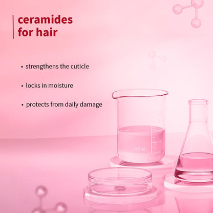 Plum Hibiscus & Ceramides Conditioner | Nourishing Formula with Shea Butter | Smoothens & Strengthens Dry and Damaged Hair | Repairs damage, Prevents Split Ends | 100% Vegan & Cruelty-Free | 175gram