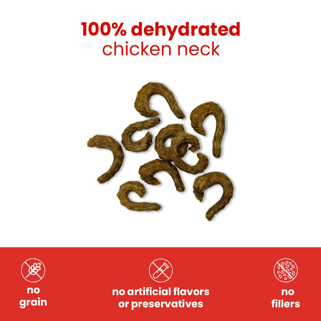 Nootie Happy Chews – Dehydrated Chicken Neck Dog Treats (70g) | All-Natural, High-Protein, Crunchy Snack