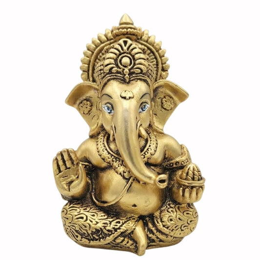 Ganesha Idol,Ganesh Statue for Home Decor,Ganesha murti for Office Desk, & Ganpati Idol for Car Dashboard,Unique Wedding & Birthday Gift
